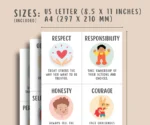 42 tarjetas con valores morales para niños - Imagen 5