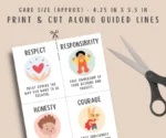 42 tarjetas con valores morales para niños - Imagen 4